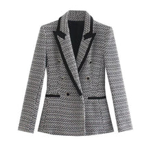 Load image into Gallery viewer, Vintage Chic Tweed Blazer Jacket

