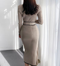 Load image into Gallery viewer, Designer Knitted Bodycon Sweater Dress
