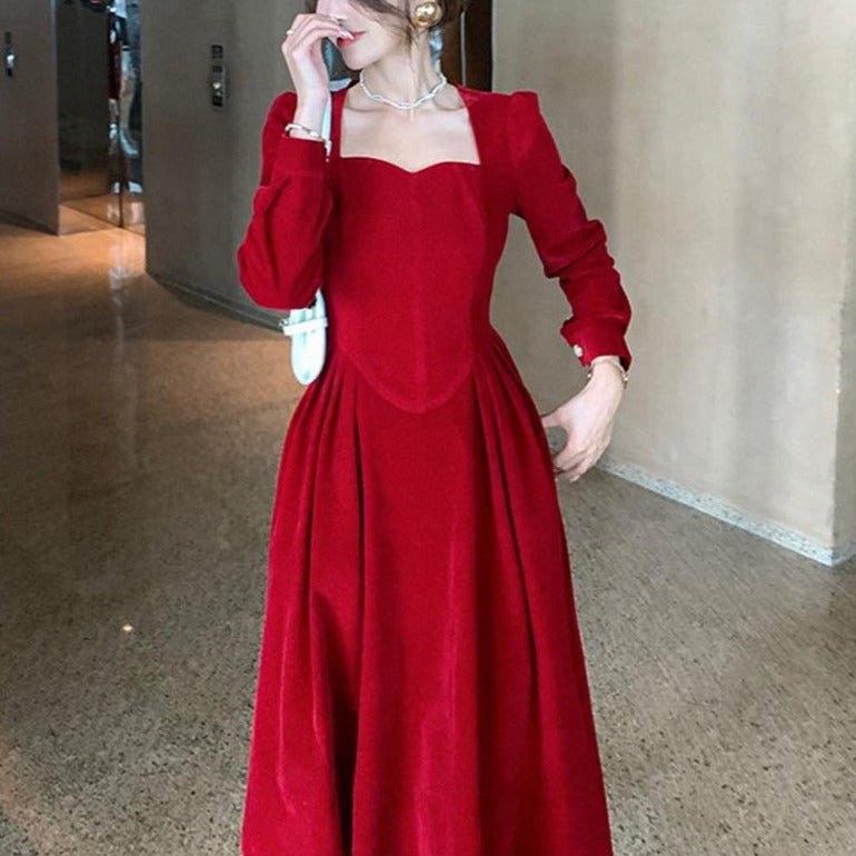 Retro Velvet French Fairy Dress