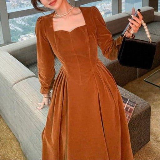 Retro Velvet French Fairy Dress