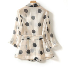 Load image into Gallery viewer, High Quality Polka Dot Organza Suit Blazer Jacket

