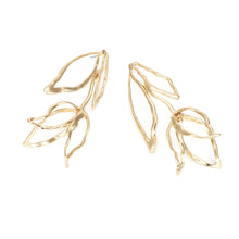 Load image into Gallery viewer, Regina Golden Flower Statement Earrings
