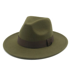 Load image into Gallery viewer, Panama Fedora Wide Brim Ribbon Band Hat | +20 Colours
