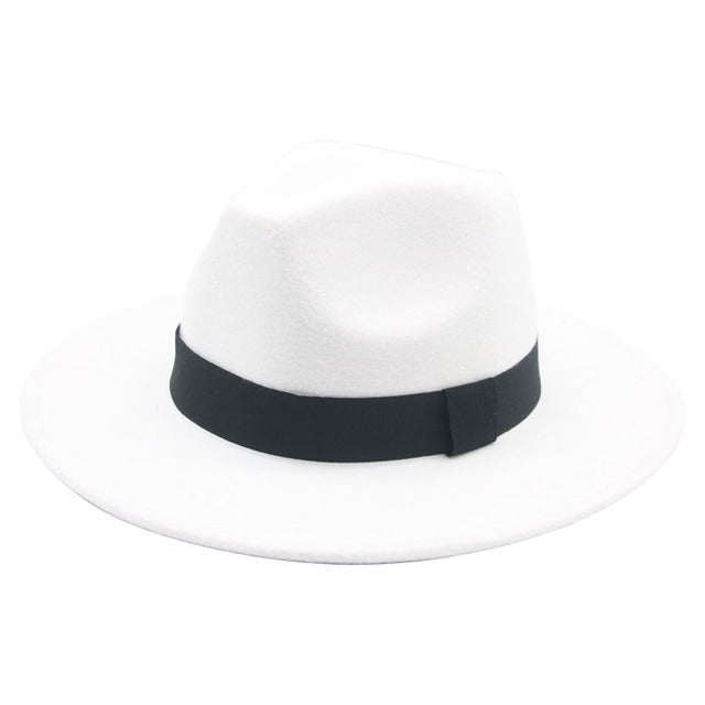 Panama Fedora Wide Brim Ribbon Band Hat | +20 Colours