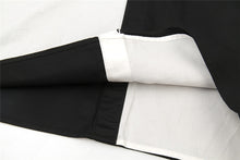 Load image into Gallery viewer, Designer Black &amp; White Patchwork Irregular Shirt - Pretty Fashionation
